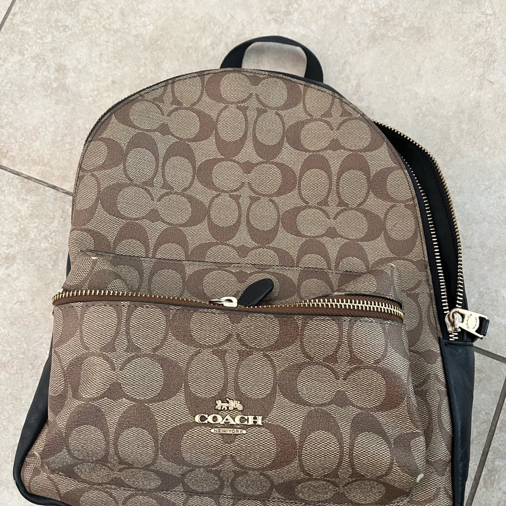Coach Black Interior Backpack